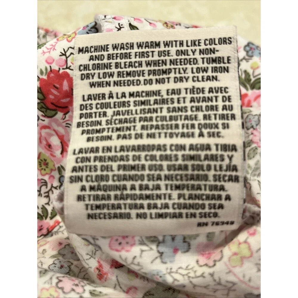 Laura Ashley Rowan Floral Pink Green Pillowcase Standard Craft